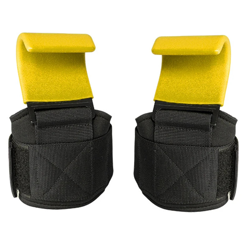 Weight Lifting Grip Hooks Lifting-Hook Hand-Bar Fitness Wrist Straps Heavy Duty Pull-Ups Power Lifting Grips Padded Workout Hook