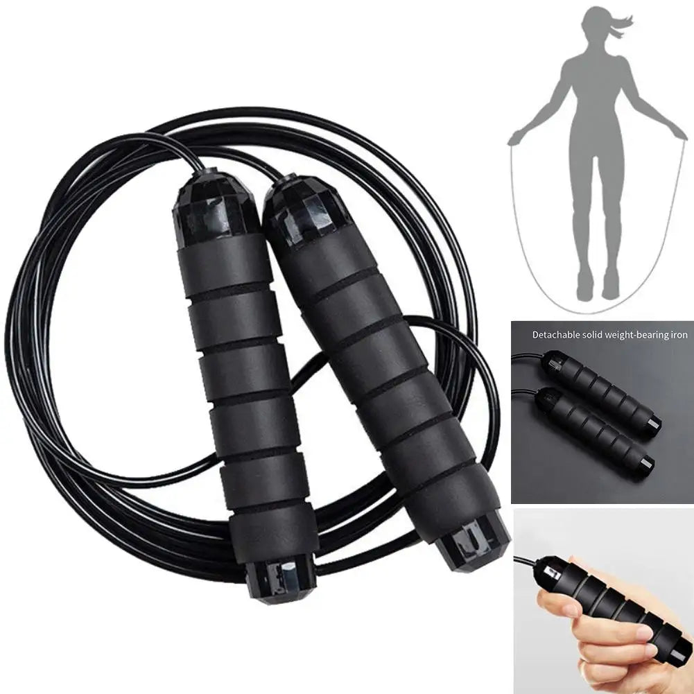 Steel Wire Aerobic Exercise Skipping Jump Rope Gym Sport Fitness Workout Tool